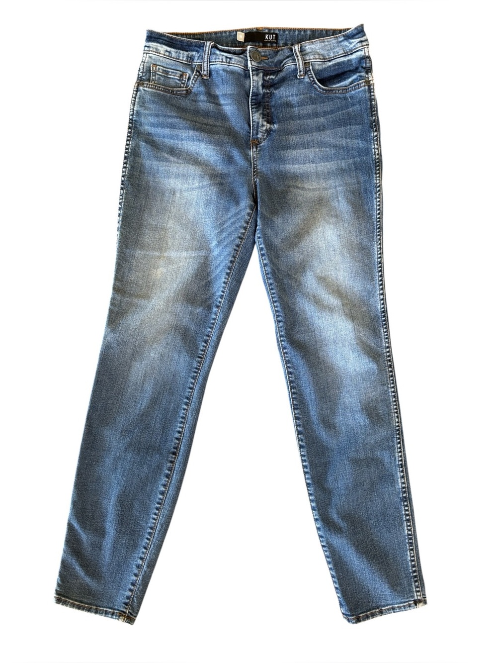 Kut From The Kloth Diana Fab An Skinny High Rise Blue Jeans Size 10